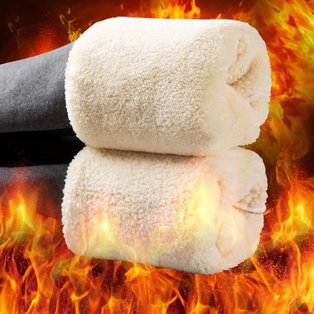 wool lining long legs autumn winter fluffy high waisted womens long legs warm pants womens long pants 241028