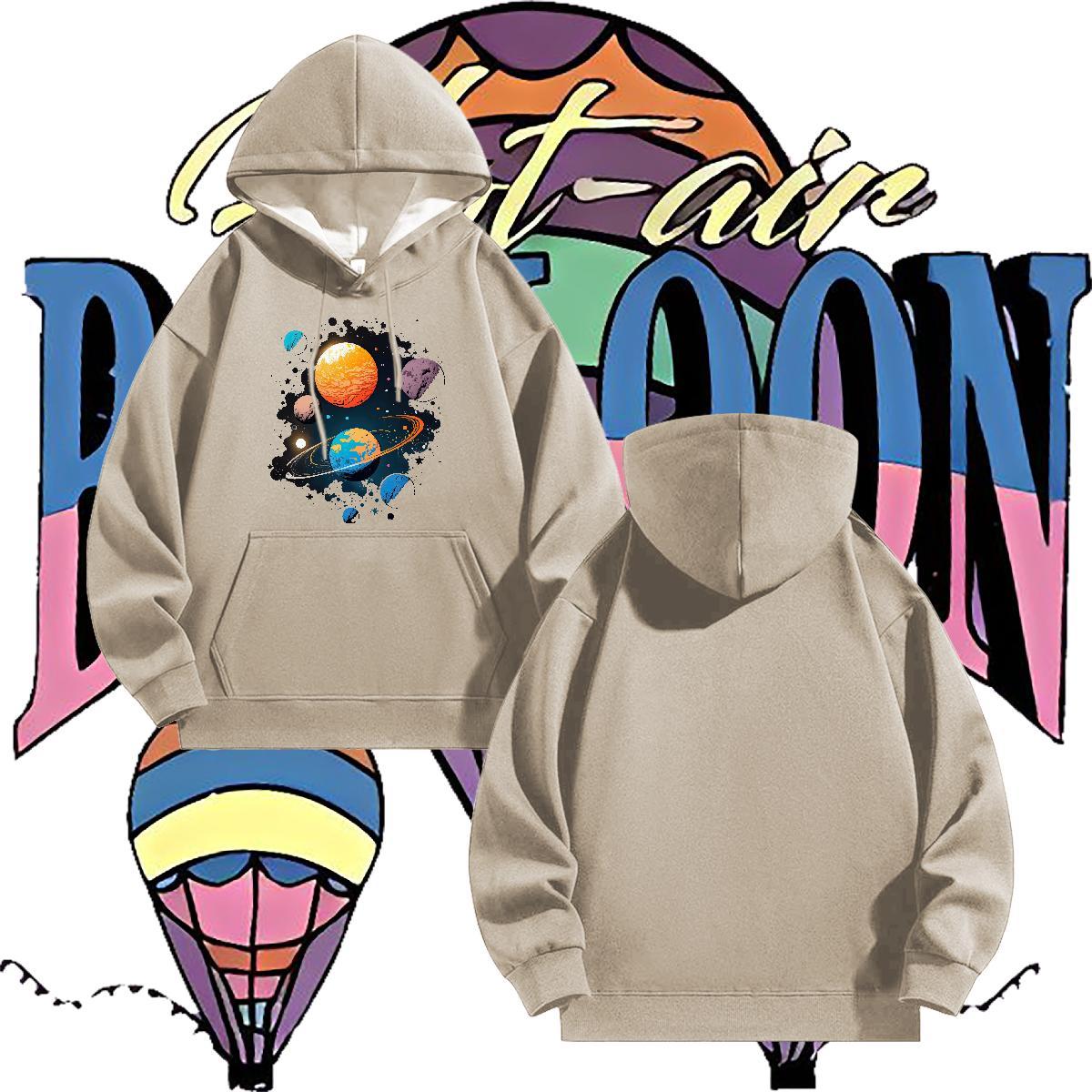 Factory Direct Hoodie Hip Hop Unisex Men Tops Hoodie Hooded Collar Cartoon Printing S-3XL Hoody Tech Fleece