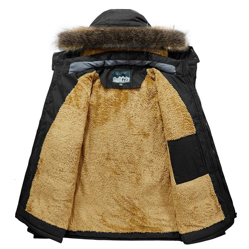 Good Quality Male Fit Winter Coats Multipocket Cargo JacketsMen Down Jackets Hooded Casual Long Warm Parkas Size 7XL 241024