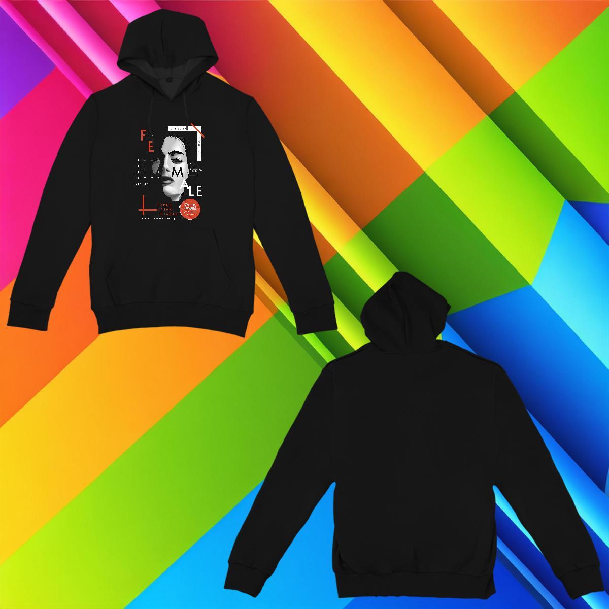 2024 DIY Woman Hoodie Hooded Collar Long Sleeves Nice Couples Hoodie Oversized Hoody Cotton 350g Y2K
