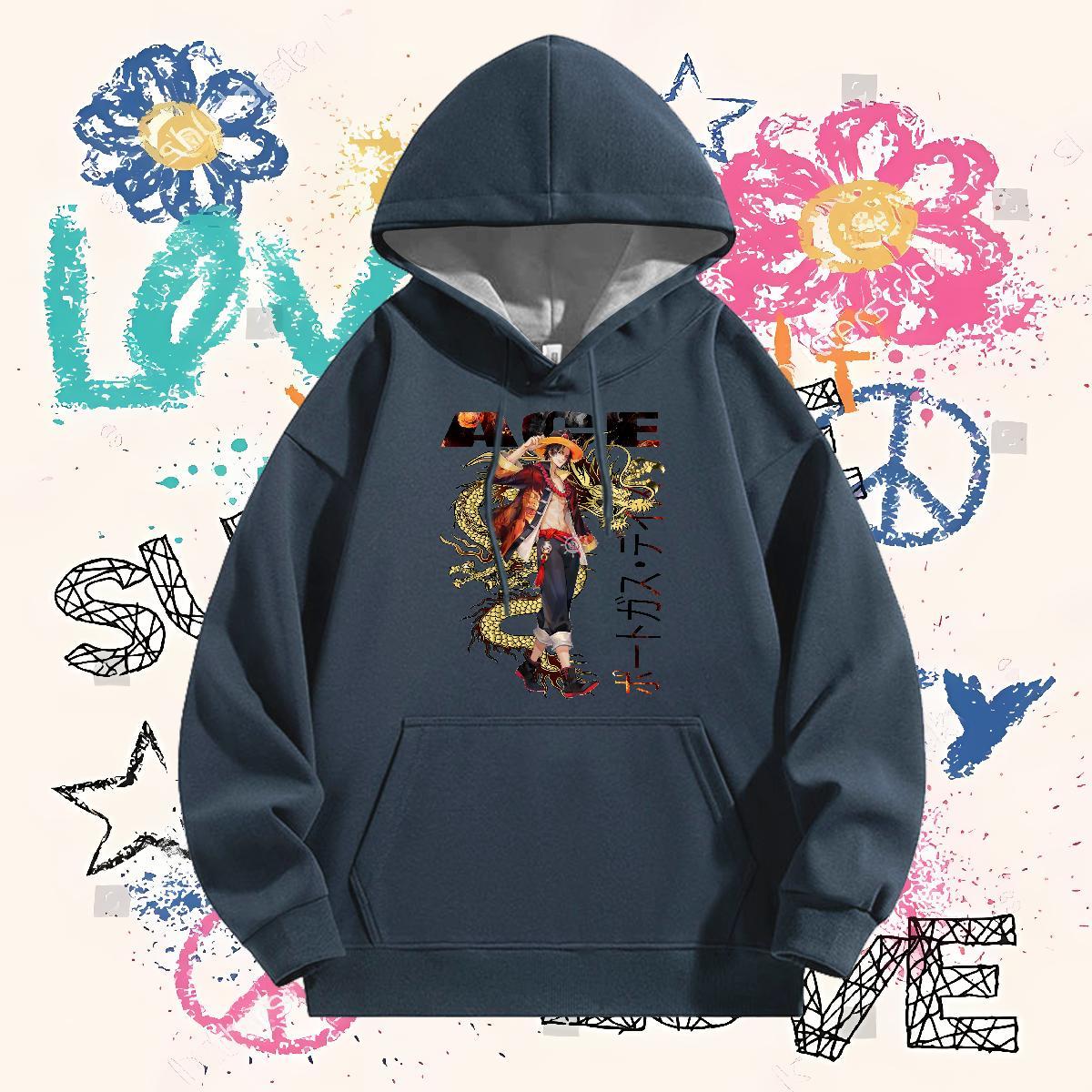 Fashion Casual Hoodie for Men Hooded Collar Long Sleeves Warm Hoodie Pullover Custom Printing Tops Hoodie Street Casual Warm Fleece