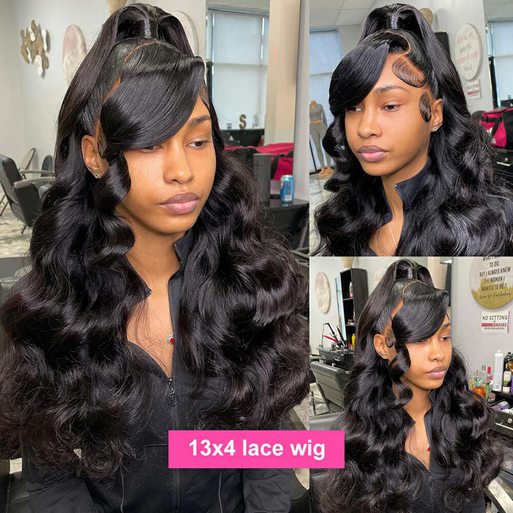 x HD Lace Frontal Body Wave Wigs Human Hair Closure Wig Pre Plucked for Women Brazilian Front With BabyHair