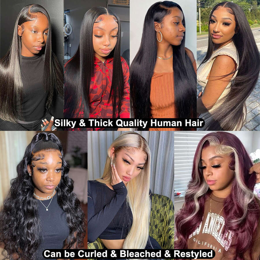 HD Lace Frontal Wig x Front Human Hair Wigs Lemoda Remy For Women Inch Straight Transparent