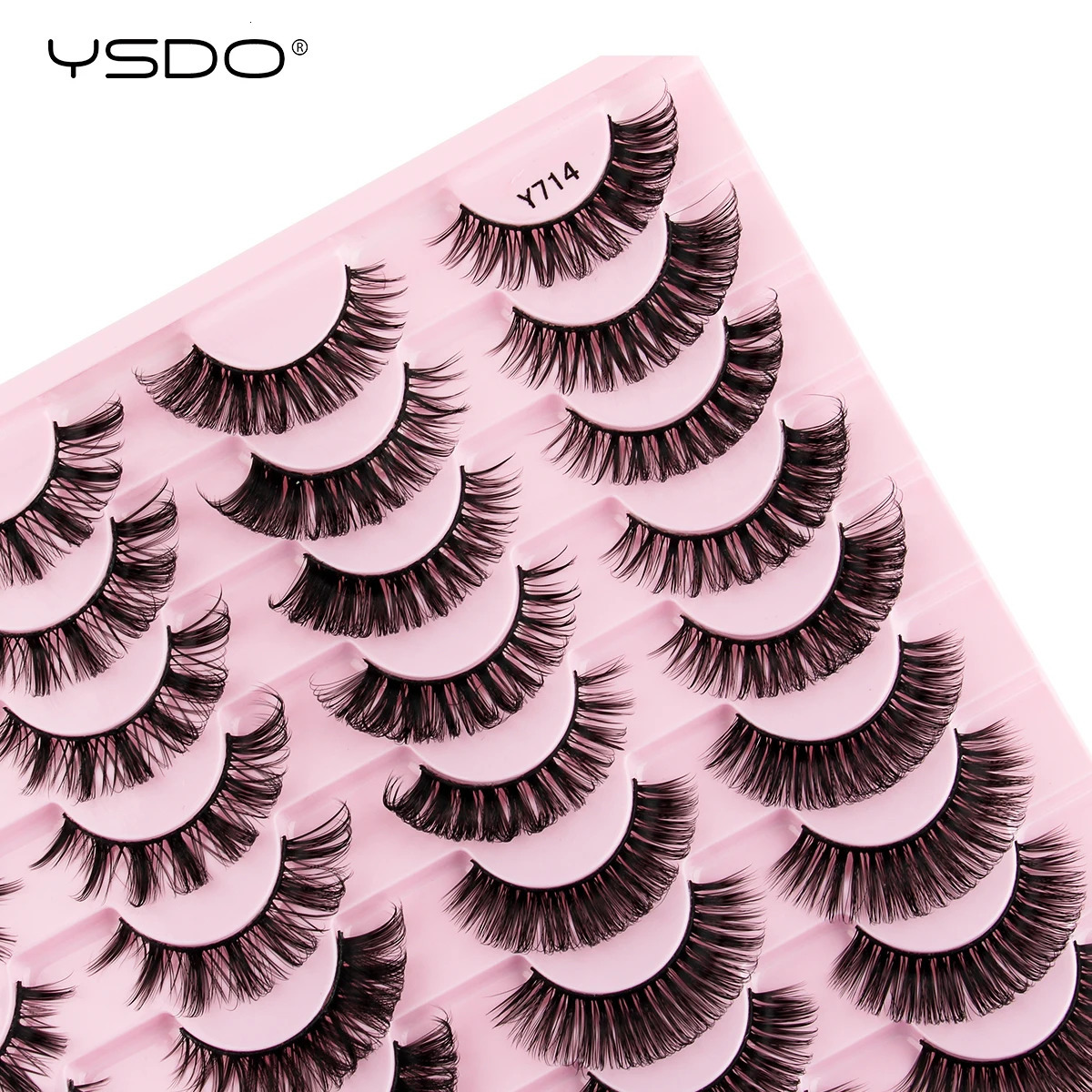 YSDO 3D Mink Lashes 31020 Pairs Fluffy Thick False Eyelashes Wholesale Makeup Natural Mink Eyelashes Maquiagem Dramatic Cilios 241028