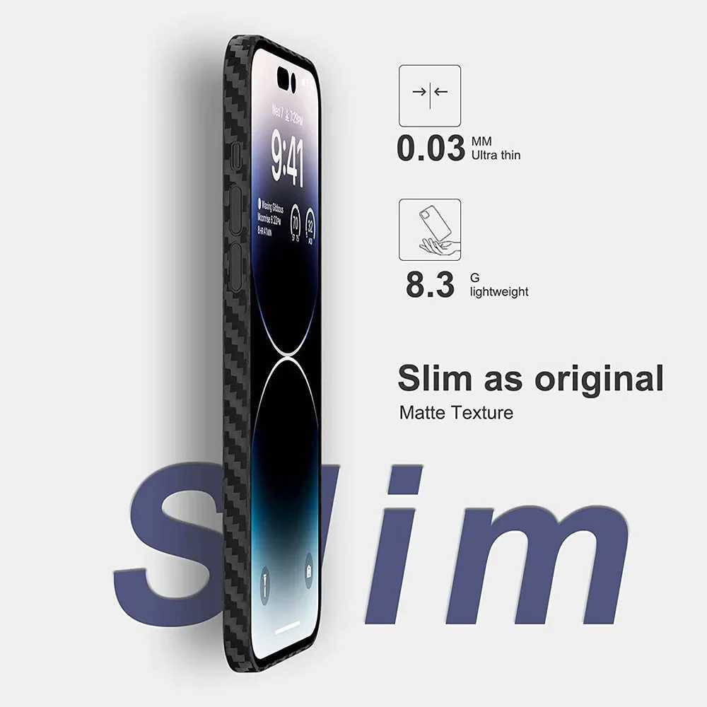 0.3mm Ultra Thin Carbon Fiber Texture Hard Phone Case For iPhone 15 14 13 12 11 Pro Max 7 8 Plus Mini SE Slim Cover Soft ShellLX241028