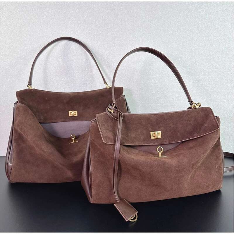 Fashion Women Handbags Brand Retro Suede Leather Totes Lady Shoulder Bags Crossbody Bag Adjustable Strap Clutch Purse