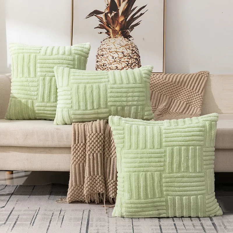 Pillow Case Boho Throw Pillow Cover 45x45 Plush Cushion Cover for Living Room Bed Couch Sofa Soft Decor Pillow Cases HomeChristmas Decor 241025