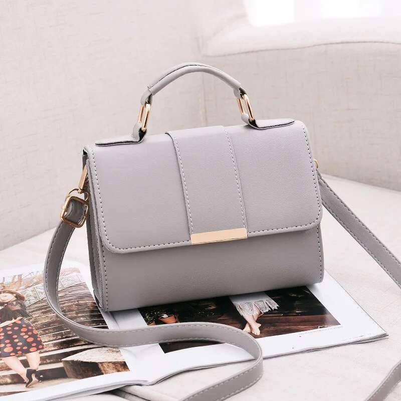 Hot Sale Flap Sg Shoulder Bags for Women Solid Color Crossbody Messenger Bag Purse Female Leather Handbag Pocket