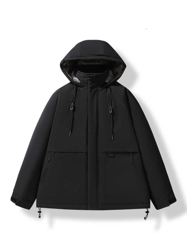 2024 New Designer Yellow Yimei with Velvet 2024 Spring and Autumn Work Clothes Assault Clothes Outdoor Mountaineering