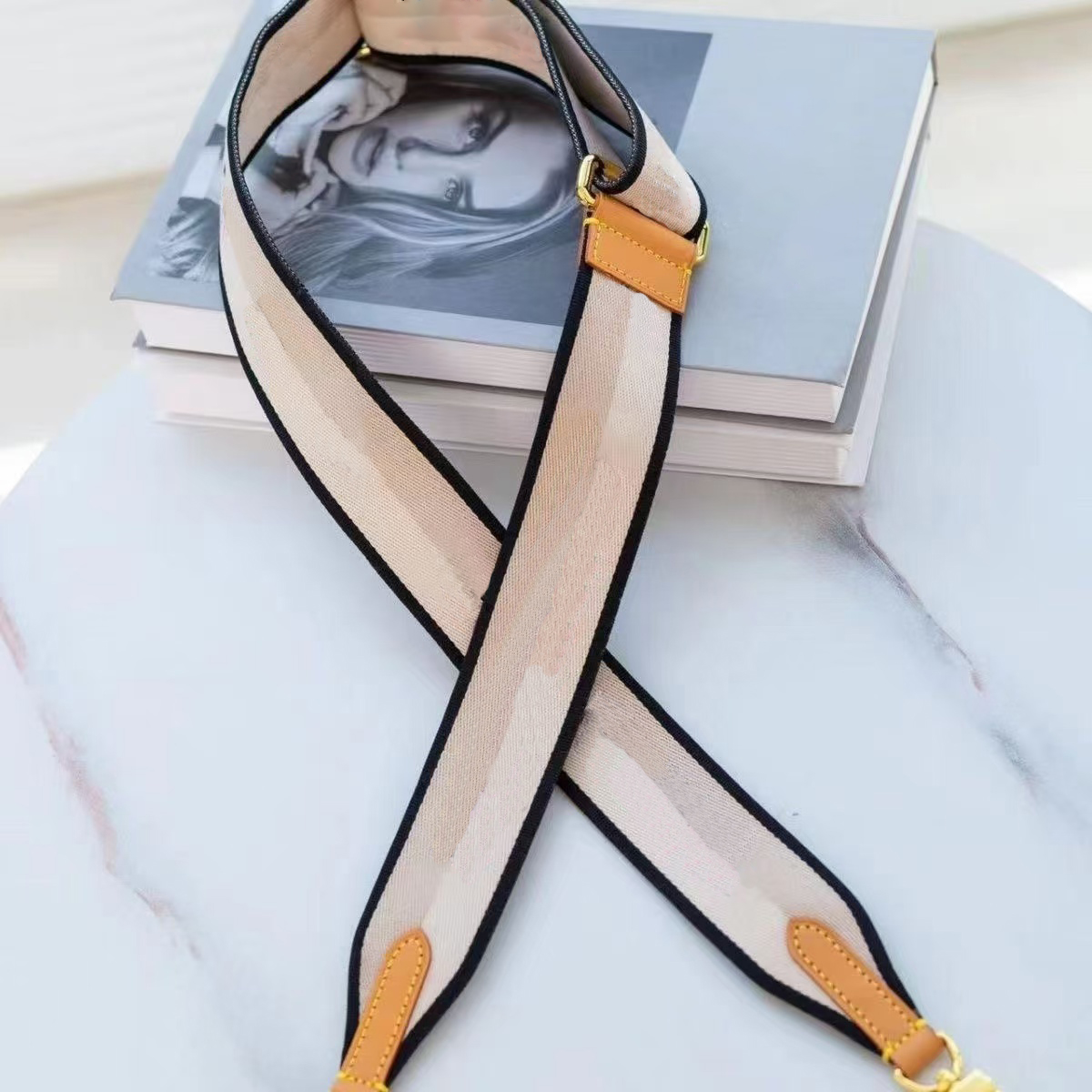 Top Designer Adjustable Canvas Woven Embroidery Shoulder Strap For Crossbody Handbag Messenger Purse Shoulder Bag Replacement