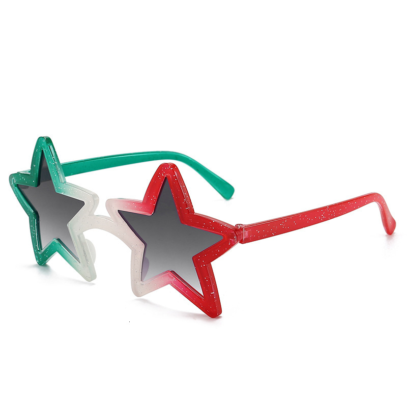 New Men and women Five pointed Star Beach Trendy Party Funny Photography Fashion Sunglasses