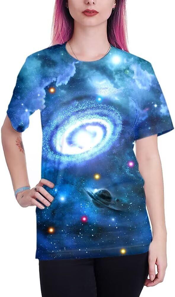 Mens T shirt Unisex 3D Colorful Print cool Graphic Tee Shirts for Men Women and Teens tee Casual tops summer clothes Trendy patterns