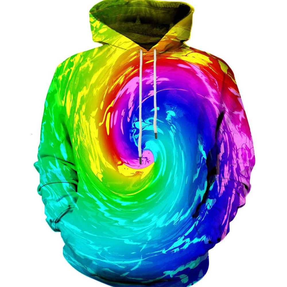 Hoodie for Mens Unisex Colorful Graphic 3D Print Cool Sweatshirt Trendy patterns Cool Design with Pocket for Men and Women Graphic cool