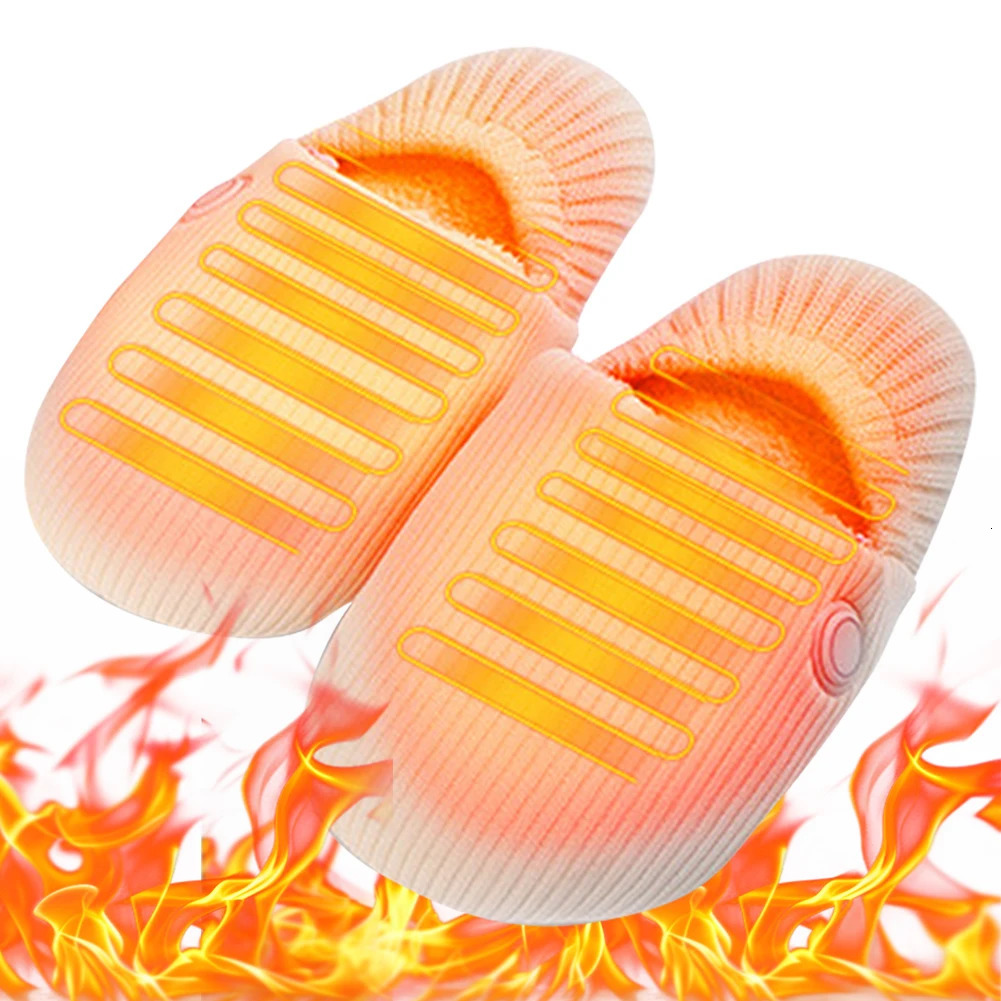 Winter Shoes Electric Heating Shoes USB Heated Slippers Foot Warmer Warm Heated Slippers Boot Shoes for Men Women Christmas Gift 241025
