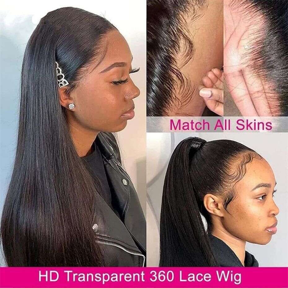 Full HD Lace Frontal Wig Bone Straight Inch x Transparent Front Wigs Human Hair Closure MYLOCKME