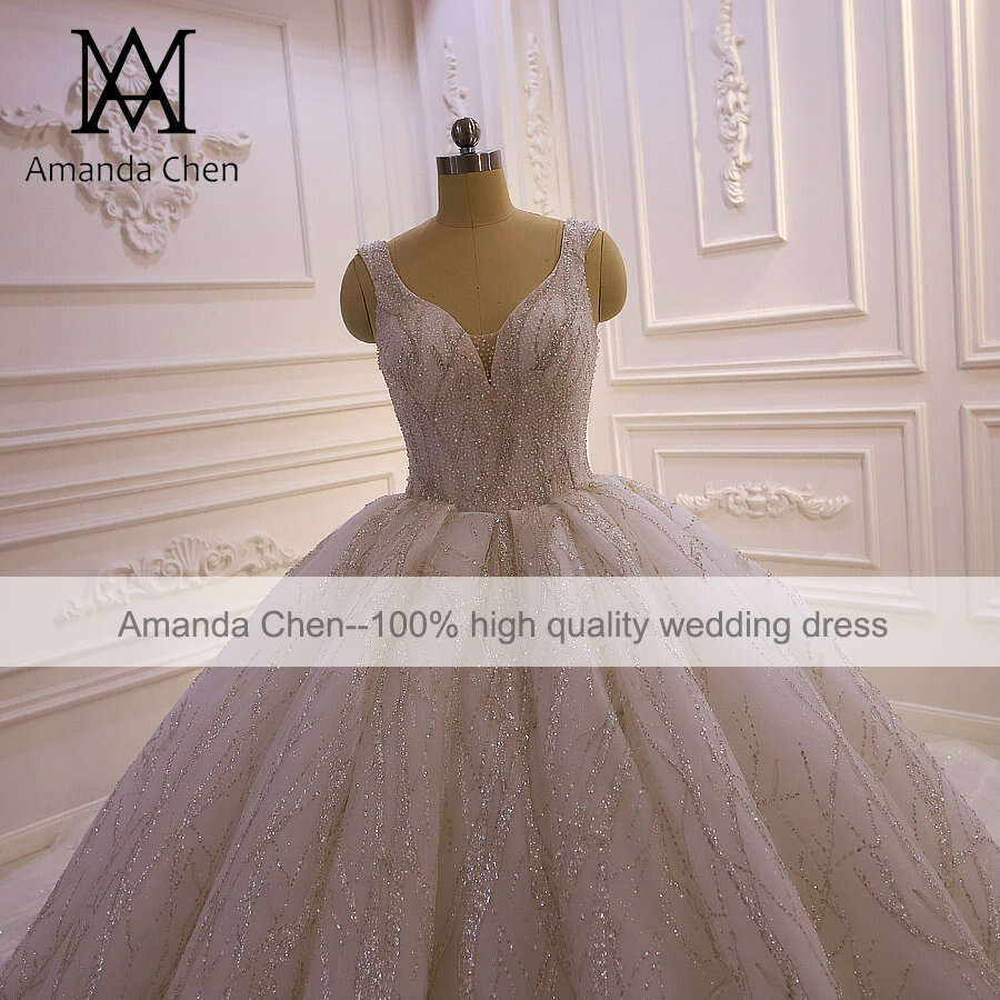 bride 2023 Cap Sleeve Lace Appliques Handwork Wedding dress