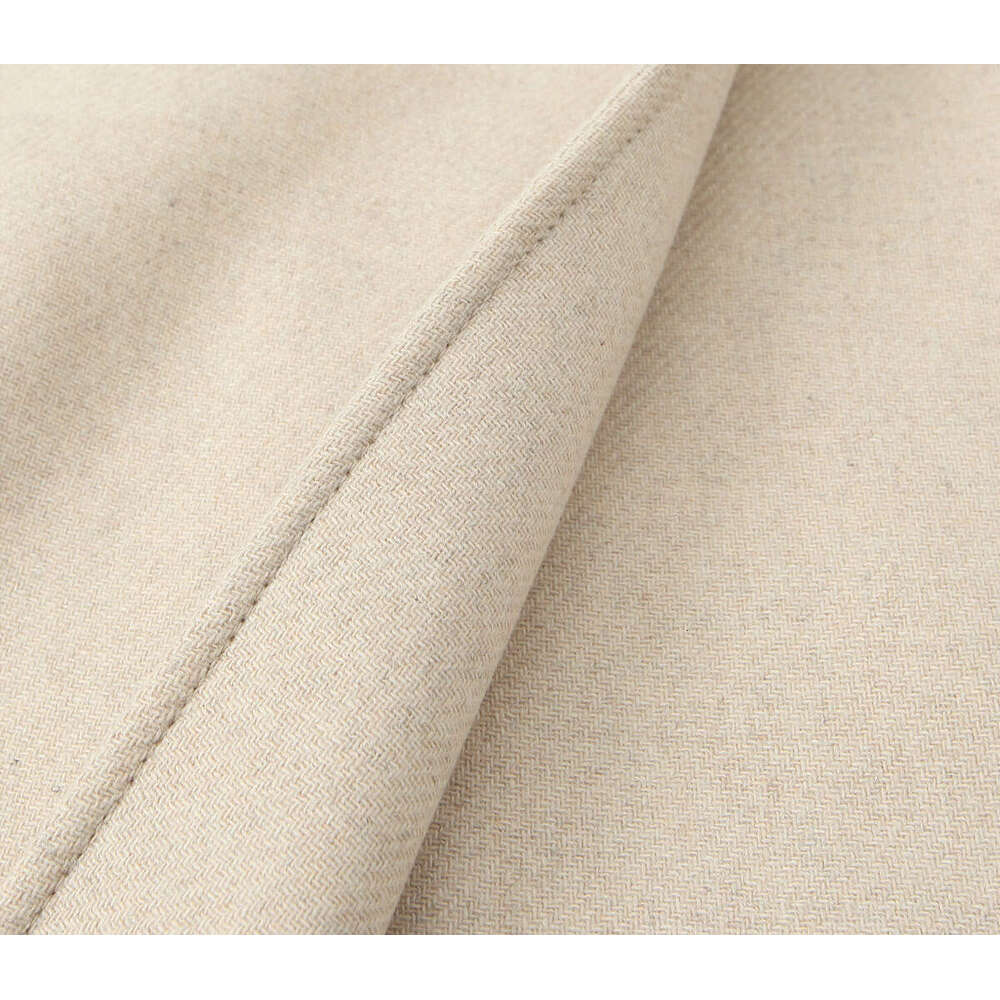 TRAFZA Women Fashion With Ed Double Breasted Solid New 2024 Fall Winter Casual Versatile Long Coat