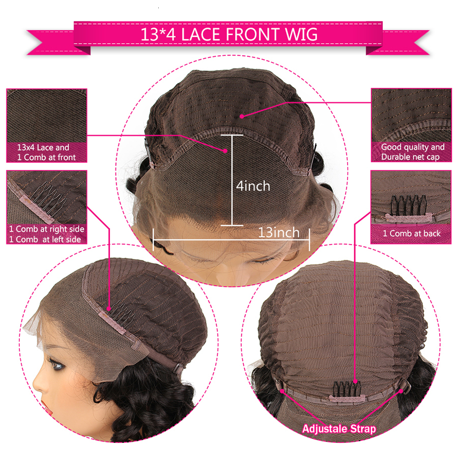 Topodmido 250 Density Highlight Color 13x6 Front Wigs with Baby 13x4 Brazilian Human Hair Lace Wig