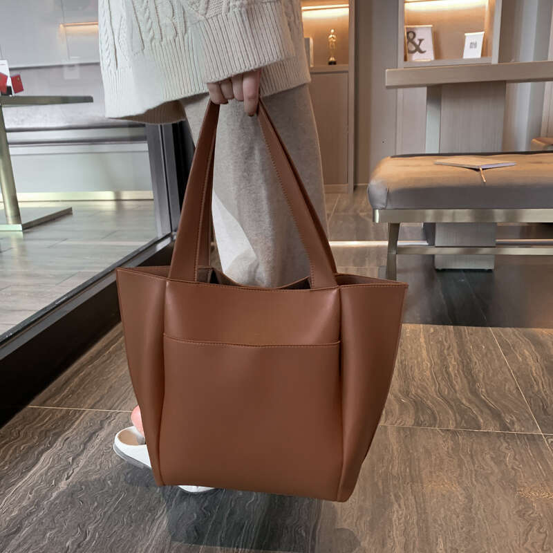 Bag Women's Large Capacity Shoulder High Quality PU Leather Handbags and Purse Female Retro Tote Bags sac a main femme s min