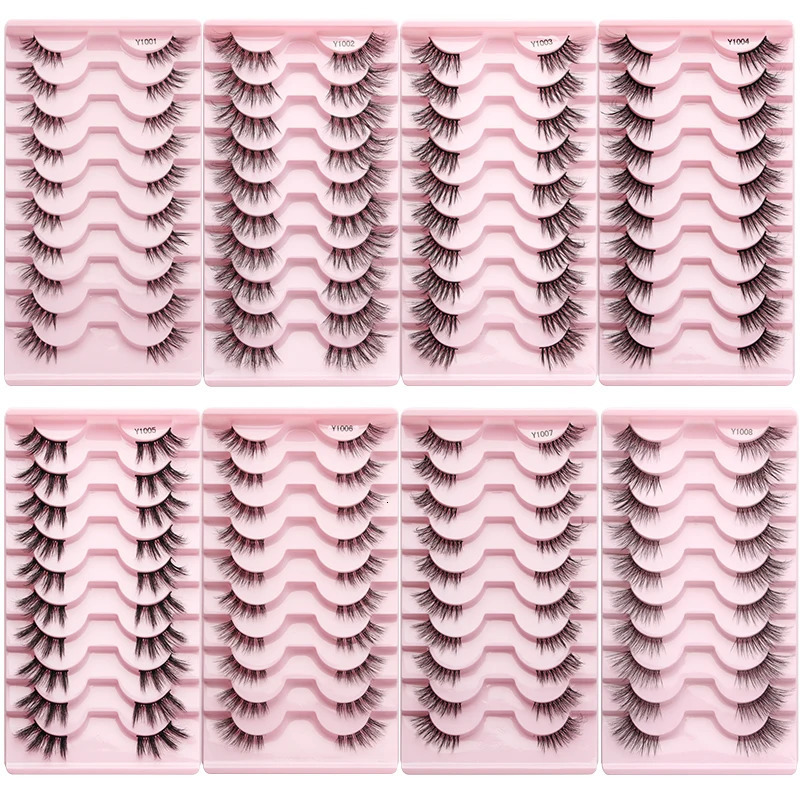 YSDO 310 Pairs Wispy Half Lashes Fluffy False Eyelashes Strip Soft Faux Mink Lashes Eye Makeup Volume Eyelash Extension Tools 241028