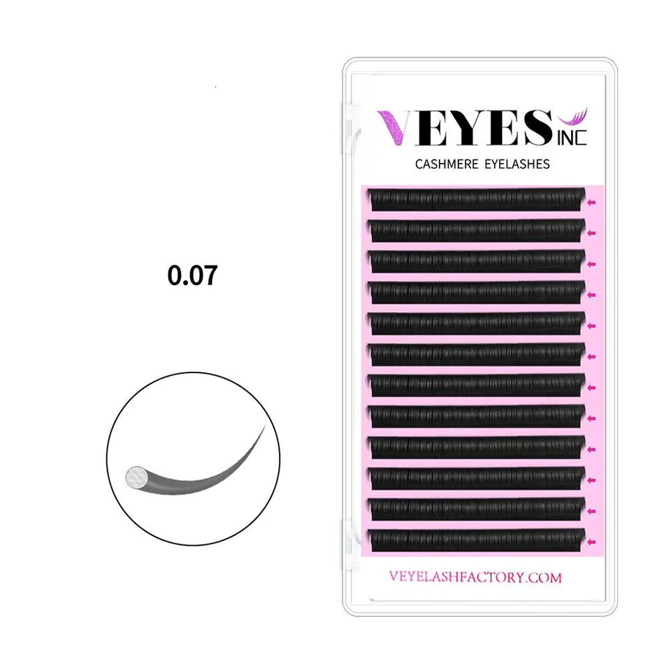 Veyes Inc Cashmere Eyelash Extensions Veyelash Faux Mink Individual Volume Lashes Soft Natural Lash Extensions for Makeup 241028