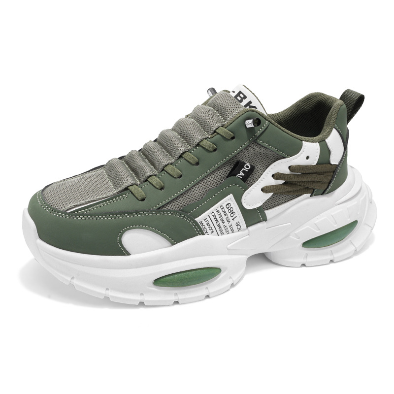 autumn and winter new mens thick soled dad shoes korean version trendy youth thick soled casual sports shoes versatile mens shoes zhanyishengli