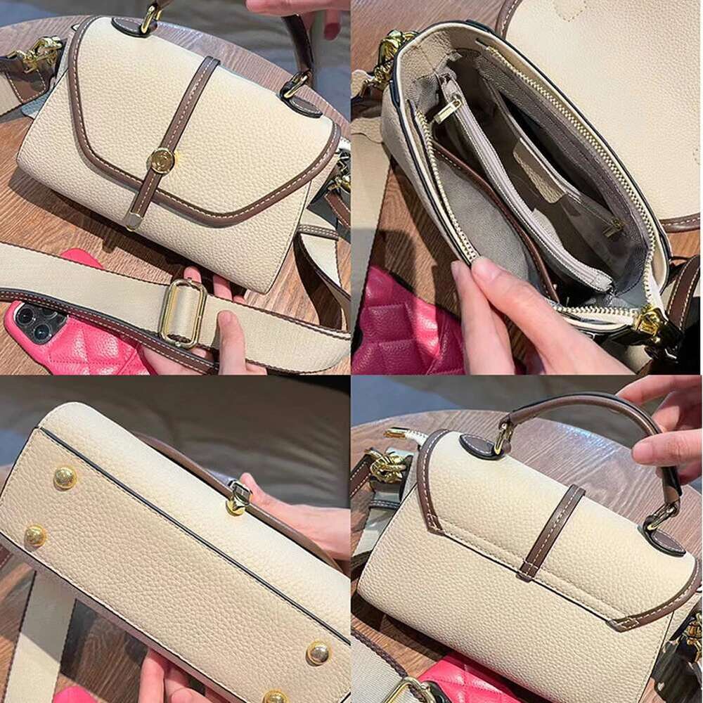 New Summer Carrot Hit Color Flap 2 Straps Women Shoulder 100% Genuine Leather Ladies Messenger Bag Soft Handbag