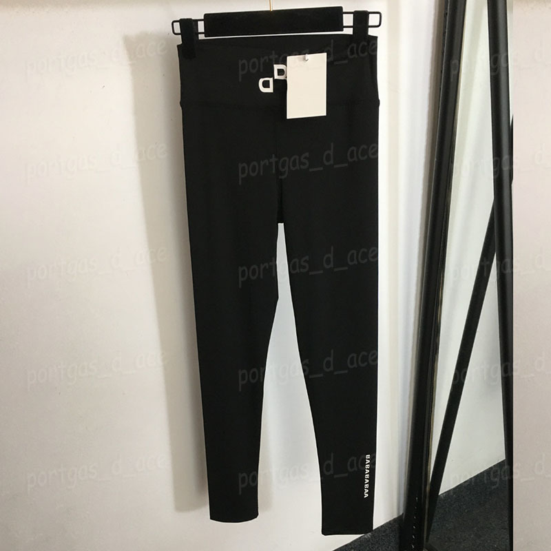 Letters Women Tight Leggings Pants Black Slim Fit Legging Luxury Designer Tights Fashion Casual Daily Sporty Gym Pants Bottoming Trousers
