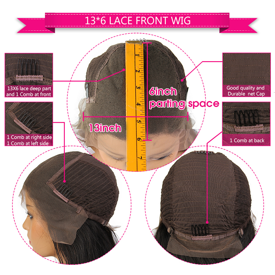 Topodmido 250 Density Highlight Color 13x6 Front Wigs with Baby 13x4 Brazilian Human Hair Lace Wig