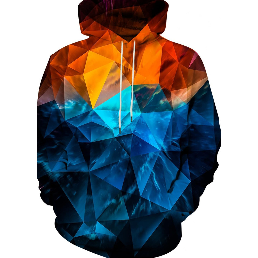 Hoodie for Mens Womens Unisex Adults 3D Printed Fashion Pullover Novelty Sweatshirts with Big Pockets Graphic Warm and casual
