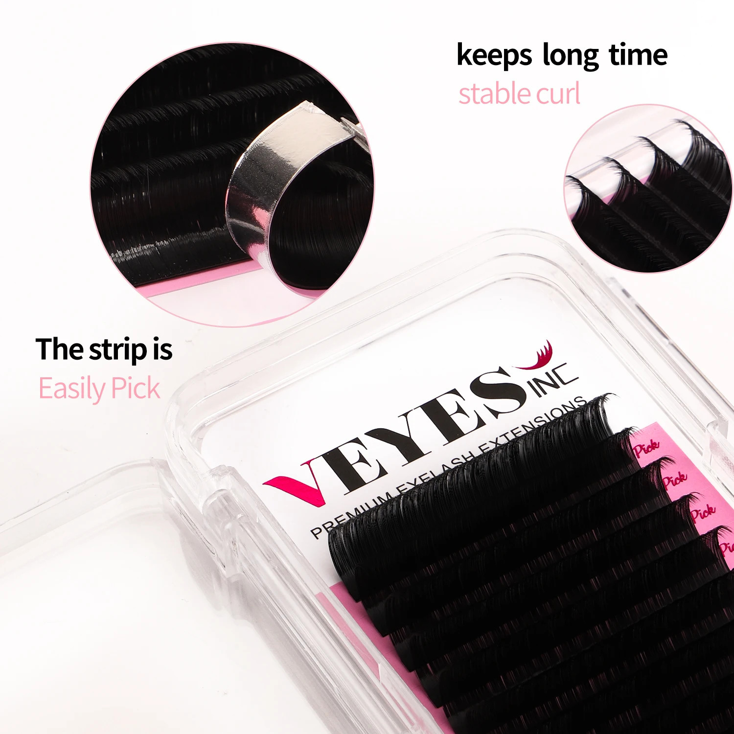 Veyes Inc Individual Eyelash Extensions Faux Mink Matte Lashes 8-20mm Veyelash Professionals Classic Natural Lash Bulk Wholesale 241028