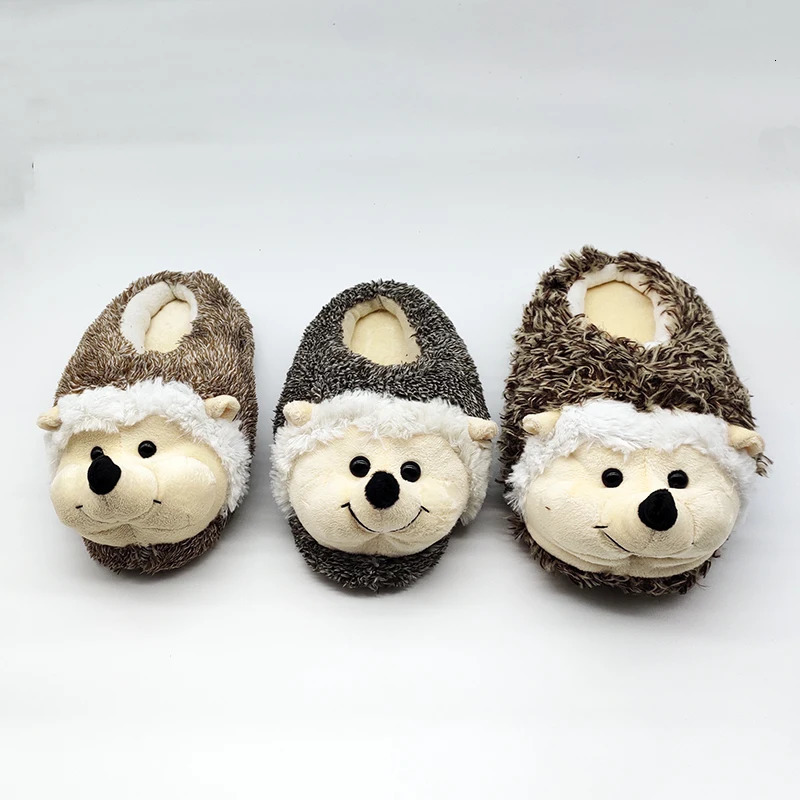 Special Hedgehog Fur Slippers Fluffy Shoes Funny Men Women Winter Slippers Custom Slippers Home House Slippers ren Indoor 241025