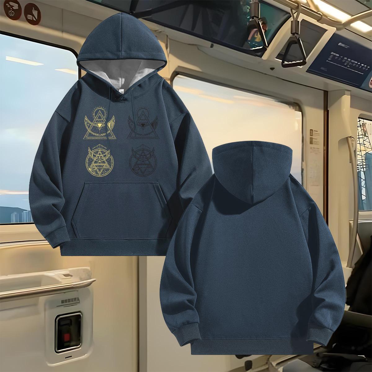 DIY Customized Hoodie Street Loose Fit Mens Hoodie Long Sleeve Soft DIY Logo Oversized Top Hoodie Thick Plush