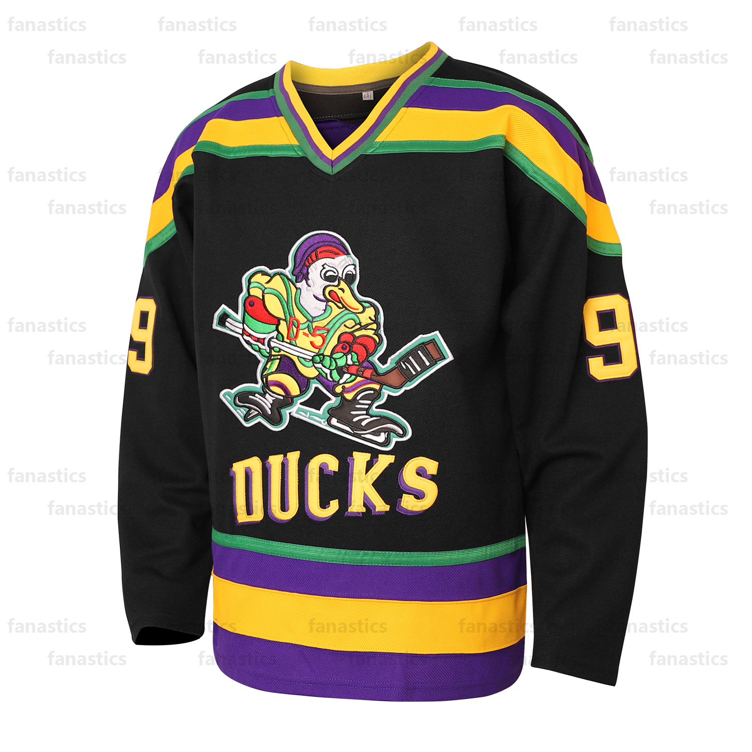 Mighty custom men youth Jerseys 96 Charlie Conway 99 Adam Banks 33 Greg Goldberg Movie Hockey Jersey Black