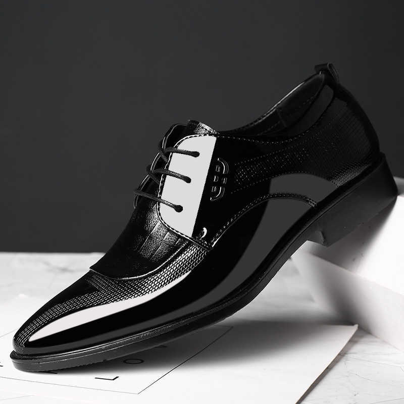 Men Dress Shoes Mens Leather Shoes New Business Dress Shoes Shoes Mens Lace Up Wedding Shoes Versatile Casual Shoes 241009
