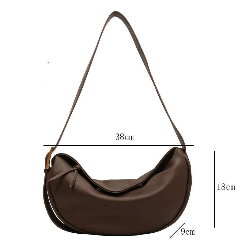 Crossbody for Women Large Capacity Handbags Solid Soft Shoulder Bags Female Casual Travel Hobos Bag Vintage Sac New