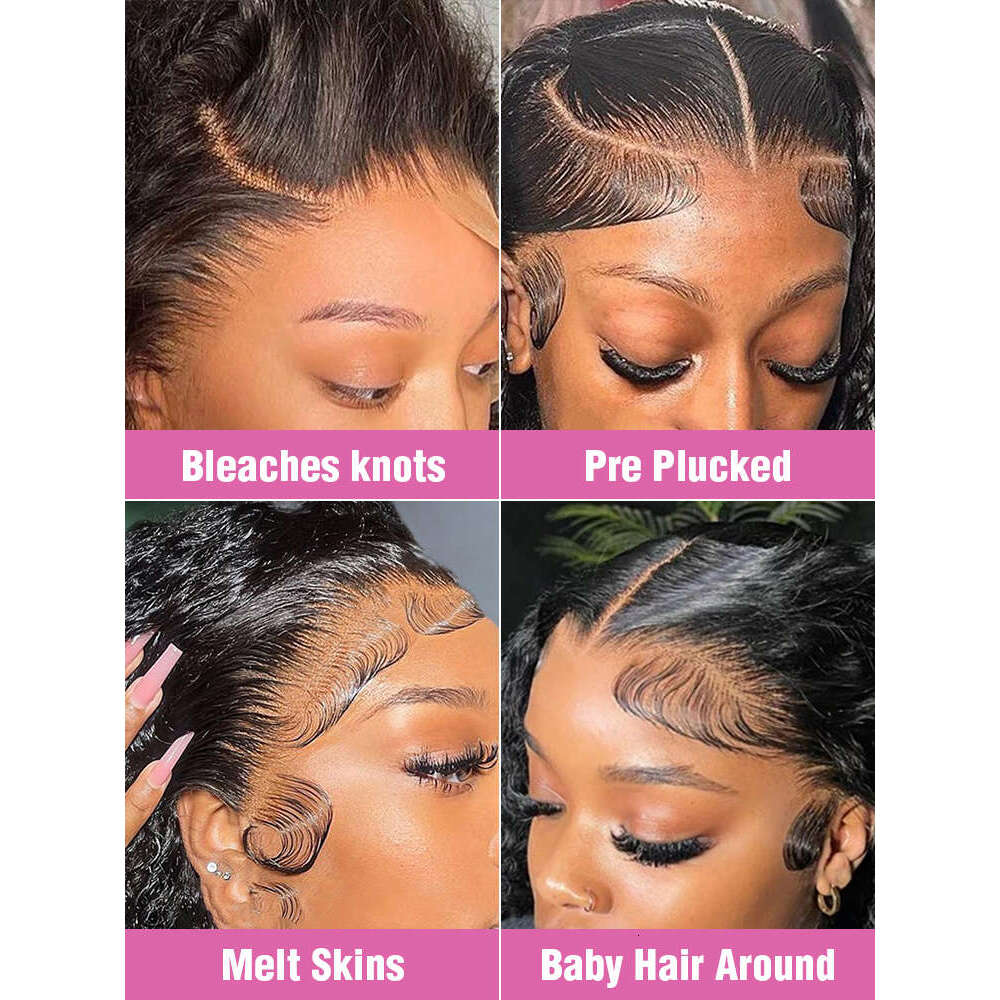 HD Lace Wig x Human Hair Water Deep Wave Frontal Inch Curly Front Wigs For Women Density
