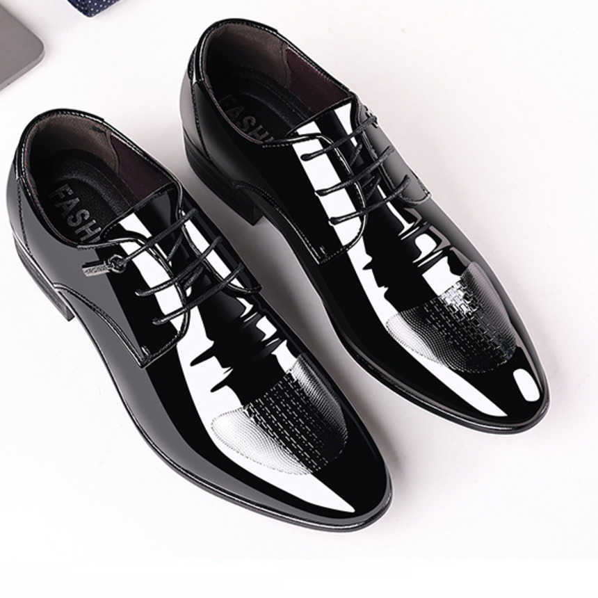 Men Dress Shoes Mens Business Leather Shoes Autumn Mens New Pointed Low Formal Matching Clutch Dressing Shoes 241009