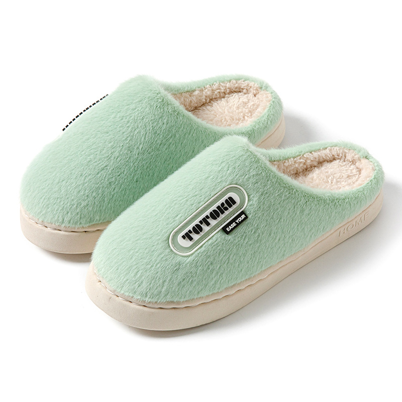 2024 new autumn and winter indoor home warm fur plush anti slip couple cotton NEW hot slippers for men
