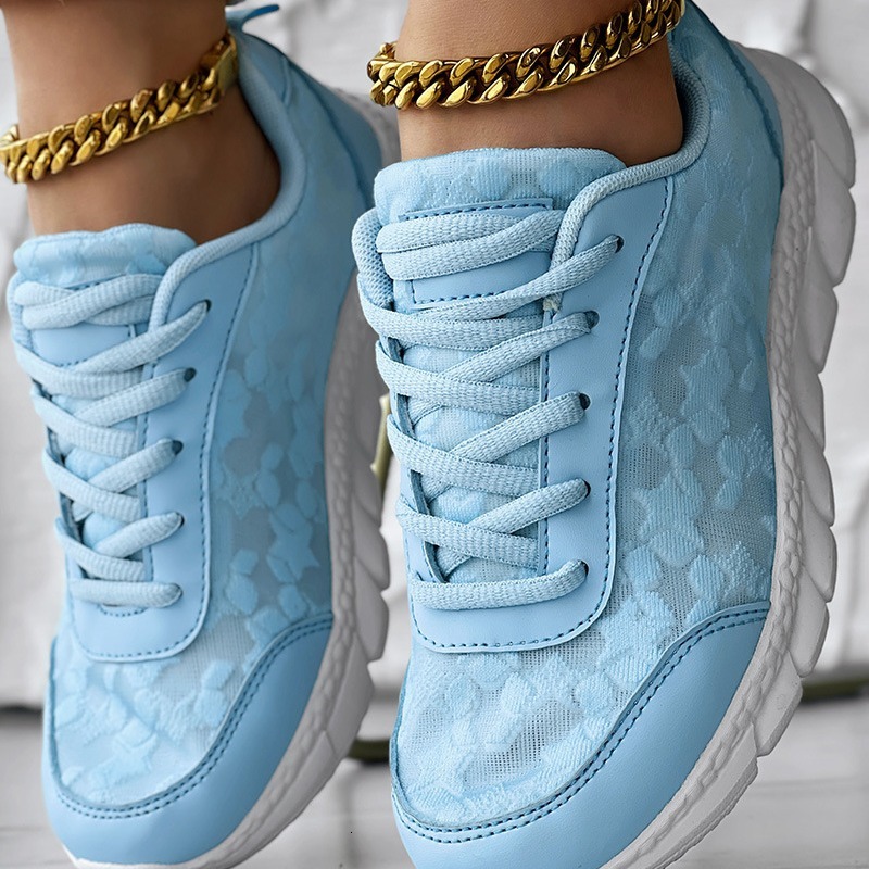 Spot LZT8157 fashionable and versatile spring and summer styles, breathable, lightweight, casual sports women's shoes, soft soled, comfortable ru