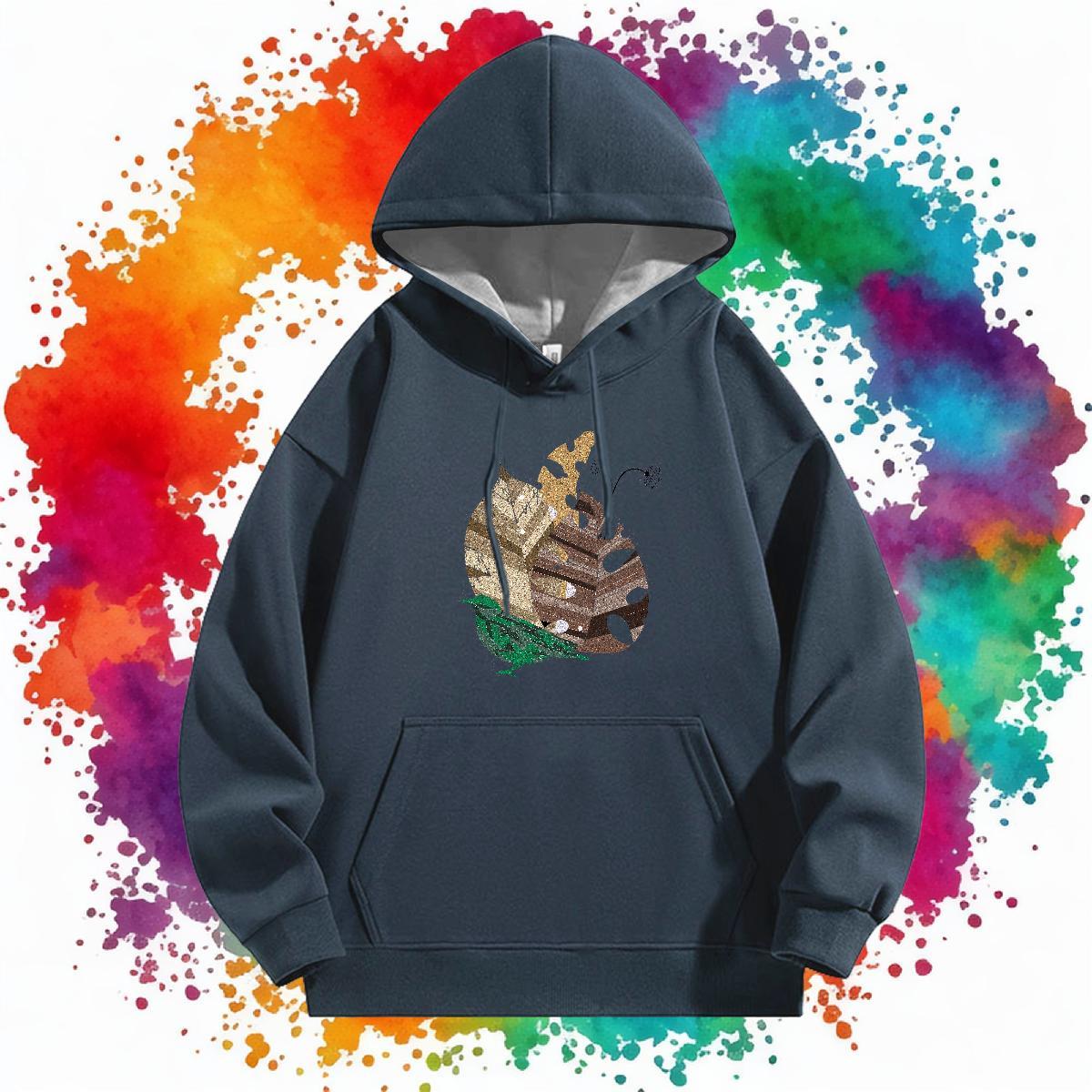 2024 Men's Hooded Sweatshirt Drawstring Long Sleeve Classic Hoodie for Man Woman Oversized 3XL Pullover Hoodie Sport Cotton 350g