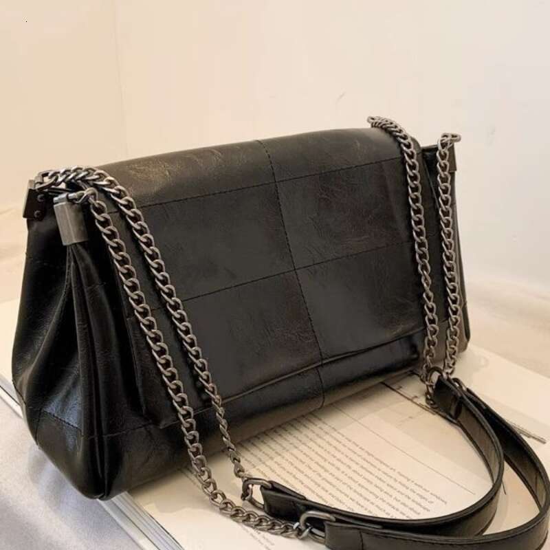 Women's Fashion Commuter Bags Niche Chain Crossbody Bag Ladies Shoulder Large Capacity Handbag Cross Square PU