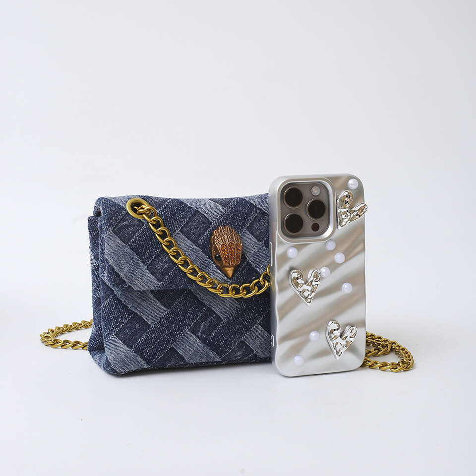 Shoulder Women's Designer Retro Eagle Head Crossbody Bags Denim Style Messenger Fashion Square Bag