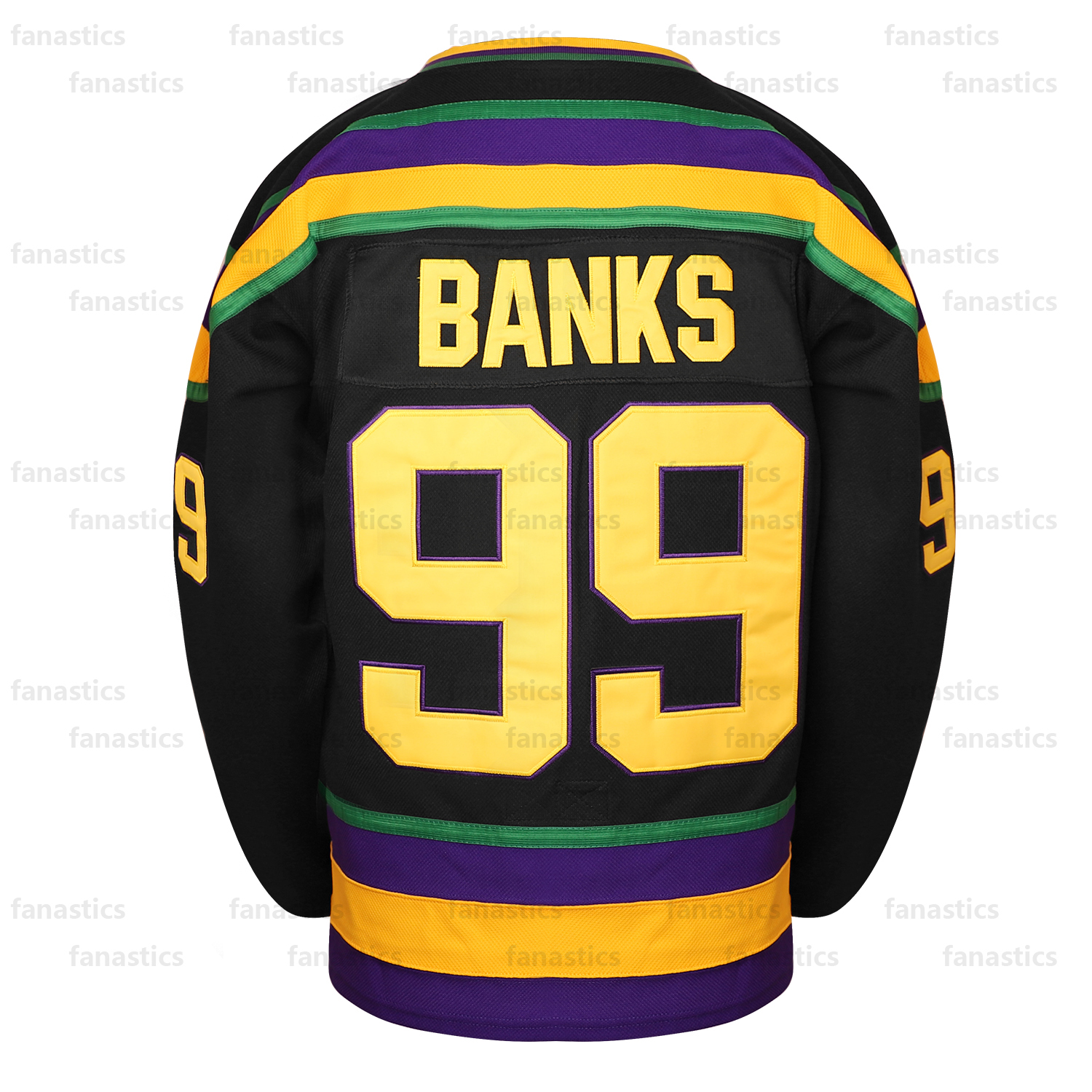 Mighty custom men youth Jerseys 96 Charlie Conway 99 Adam Banks 33 Greg Goldberg Movie Hockey Jersey Black