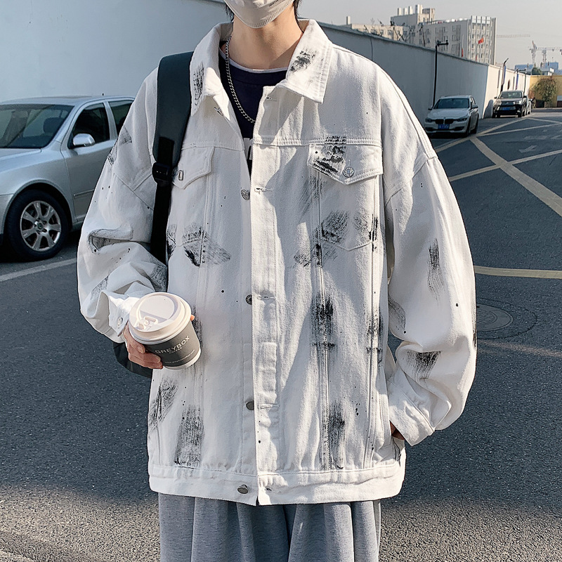 2024 New Designer Spring Denim Men's Jacket Ins Fashion Brand High Street Jacket Autumn/Winter Luxury Handsome Clothing