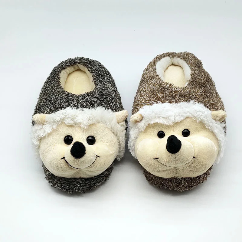 Special Hedgehog Fur Slippers Fluffy Shoes Funny Men Women Winter Slippers Custom Slippers Home House Slippers ren Indoor 241025
