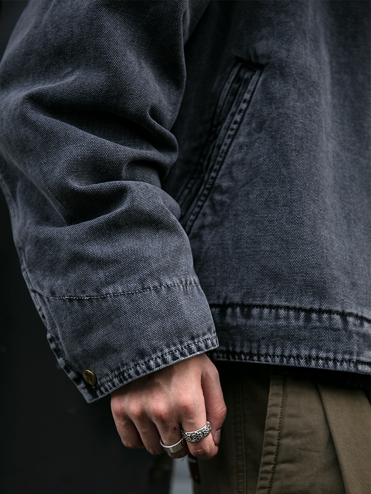 Japanese Vintage High Quality Cargo Mens Clothing Outdoor Casual Short Detroit Jacket Autumn Haruku Trend Lapel Coat