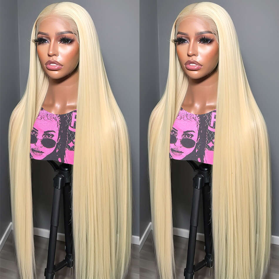 Rosabeauty x hd Lace Frontal Wig Honey Blonde Bone Straight Human Hair Wigs Brazilian Color Front For Women