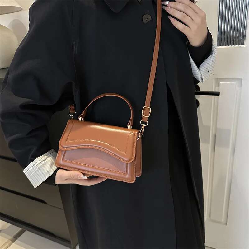 Quality High PU Leather Handbag Purse Women's Bag Solid Color Shoulder Crossbody Bags Lady Messenger Small Tote for Women Girls s