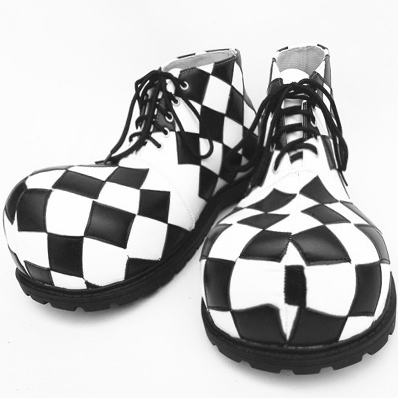 Men Funny Clown Magic Show Adult Funny round Head Warped Head Exaggerated Funny Anime Performance Shoes